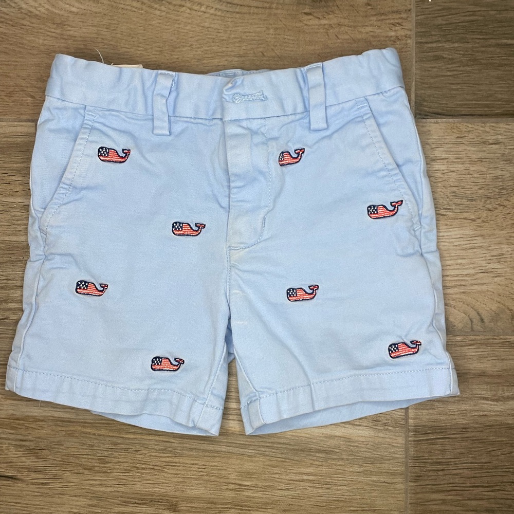 Vineyard Vines boys American Flag shorts